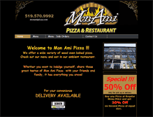 Tablet Screenshot of monamipizza.com